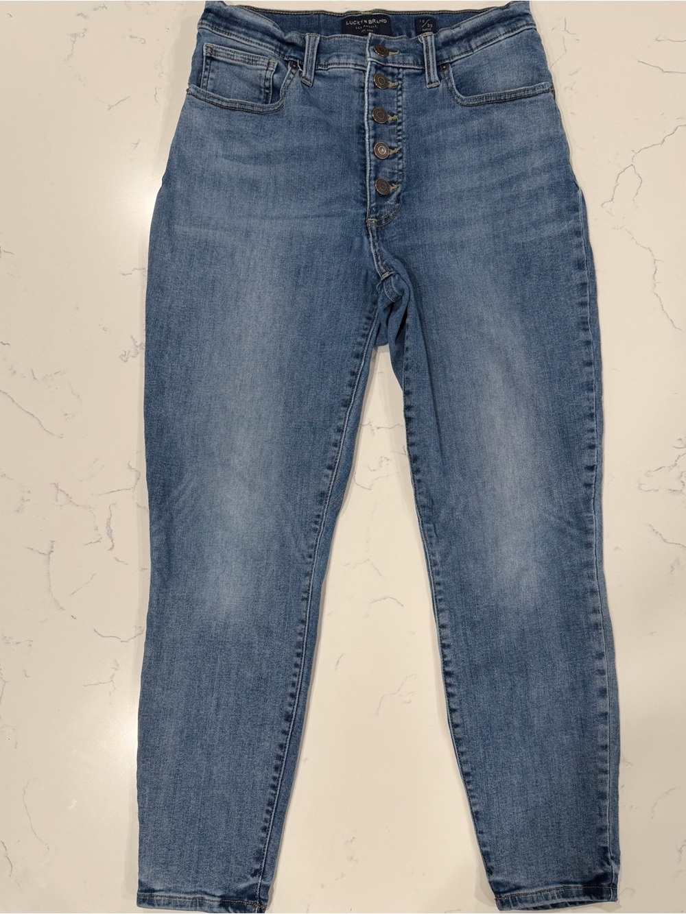 Lucky Brand Women’s High-Rise Button-Fly Skinny Bridgette Jeans